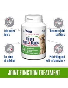 Papildbarība suņiem GiGi - Strong Joints & Bones, kauliem un locītavām,30 Tab.